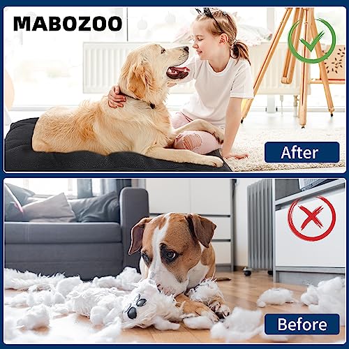 51hypdo4byl 1.jpg MABOZOO Chew Proof Indestructible Dog Beds for Aggressive Chewers, Durable and Washable, Black, M 18x29 in | MABOZOO