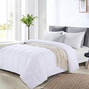 HOMBYS Oversized King Comforter White for All Season Lightweight Comfort and Versatility | HOMBYS Lightweight Quilte