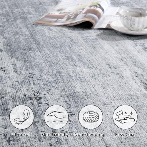 51ixpmifodl.jpg Modern Abstract BALAPET 10x14 Area Rug for Living Room & Bedroom - Large Machine Washable Boho Carpet with Non-Slip B