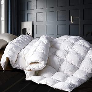 Alanzimo Goose Down Comforter King Size - Ultra-Soft All Season Bedding | Alanzimo Goose Down Comforter King Size -