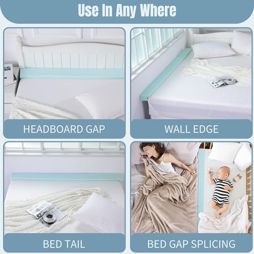 51k38qkzq3l 1.jpg Headboard Gap Filler Pillow - HOMBYS for King Queen Twin Beds, Close 0-6" Gaps, Foam Material, Cut to Fit, Comfortable