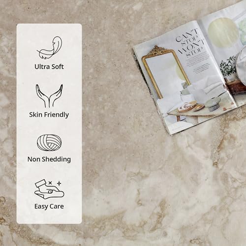 51k48oljl 1.jpg HOMBYS 10x14ft Modern Marble Area Rug for Living Room and Bedroom - Large Abstract Floor Carpet for Indoor Use, Camel