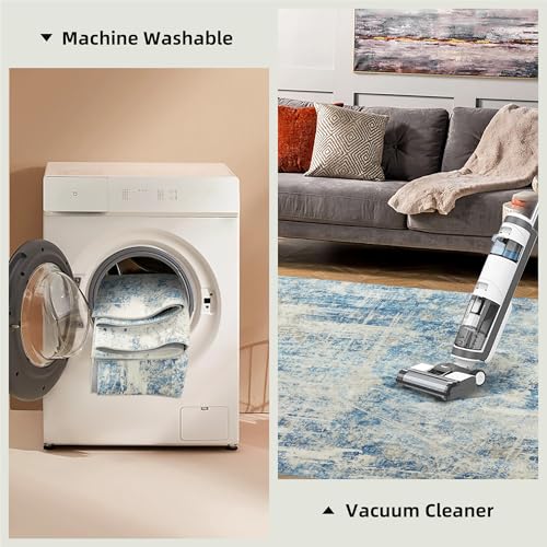 51k6zc8swrl 3.jpg HOMBYS Thickened Memory Foam Area Rug for Living Room and Bedroom - Large Soft Modern Floor Carpet for Indoor, Beige