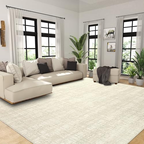 51kzw538nil.jpg HOMBYS 10x14ft Modern Sketch Area Rug - Living Room & Bedroom | Large Boho Carpet for Indoor Use | Abstract Home Deco