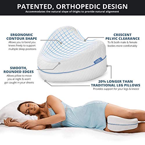 51lidklc9al.jpg Contour Legacy Leg & Knee Foam Support Pillow for Side Sleepers Relieving Back, Hip, Knee, Joint, Nerve & Muscle Pain