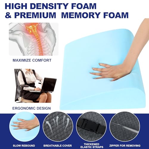 51m1shbhxl.jpg HOMBYS Adjustable Lumbar Support Pillow for Recliner and Office Chair
