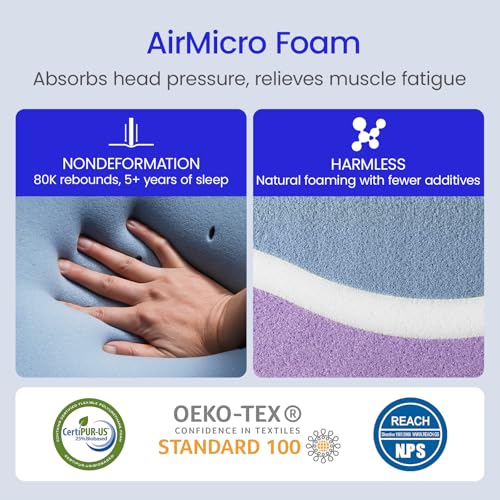 51mezwmfxbl.jpg Firm Cooling Side Cube Pillow for Side Sleeper (5 inch) Side Cube Pillow with Two Sided Four Types of Softness for Sid