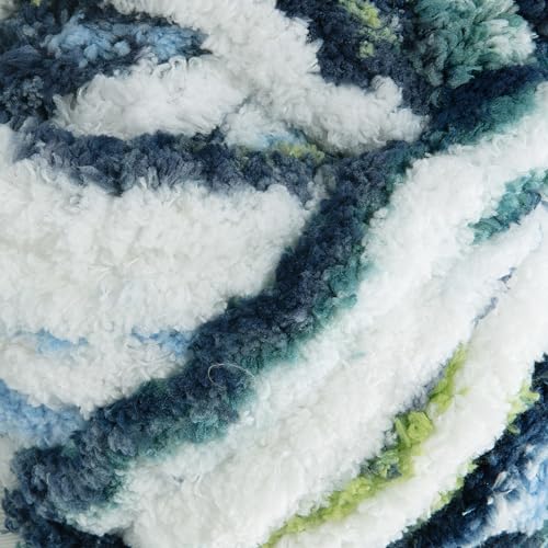 51moqrepifl.jpg HOMBYS Super Bulky Giant Thick Yarn for Hand Knitting and Crocheting, Big Soft Plush Yarn for Chunky Blanket, Tie-Dye