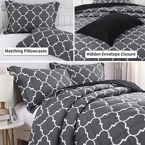 51nmuozabpl.jpg HOMBYS Ultra Soft Microfiber Reversible Bedding Sets for King Bed | HOMBYS Down Alternative Comforter with 2 Pillow
