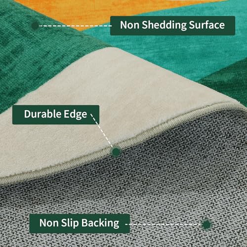 51nqtmxkzpl 3.jpg HOMBYS 7ft Modern Round Area Rug for Living Room | HOMBYS 7ft Large Circle Floor Carpet for Bedroom | HOMBYS Non-Sh