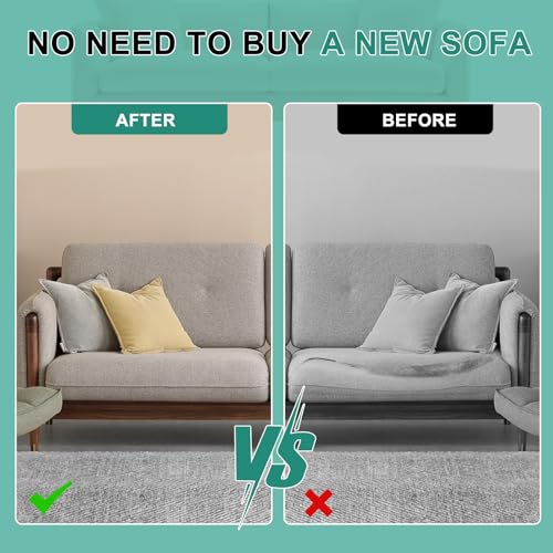 51odxzjhucl.jpg Extra Thickness 5 Layer Couch Cushion Replacement for Living Room Sofa, Supportive&Soft, Removable Cover | 100% 25D