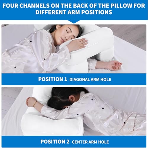 51oi7y12tvl.jpg HOMBYS White Foam Filling Side Sleeper Pillow for Neck & Shoulder Pain Relief