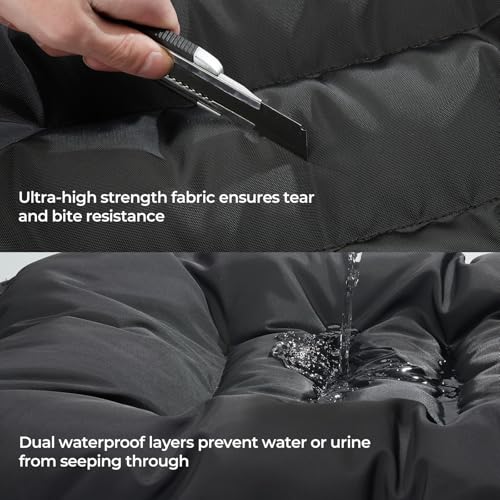 51p0yk6v2jl 1.jpg Indestructible Dog Bed for Aggressive Chewers - Chew Proof & Durable for Medium Dogs | Machine Washable & Waterproof