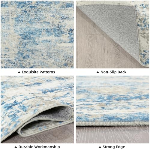 51p5p1m 5bl 3.jpg HOMBYS Thickened Memory Foam Area Rug for Living Room and Bedroom - Large Soft Modern Floor Carpet for Indoor, Beige