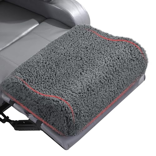 51pmypshbbl 1.jpg Extra Large Sherpa Foam Recliner Leg Pillow for Sleeping and Relaxing | Wave Shape Recliner Foot Rest Cushion, Back