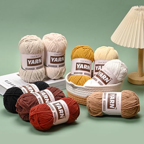51pp0izuq l 2.jpg Plush Chenille Chunky Crochet Yarn for Soft Blankets and Crafts (Orange, 100g/131yd) | Velvet Yarns for Baby Crochet