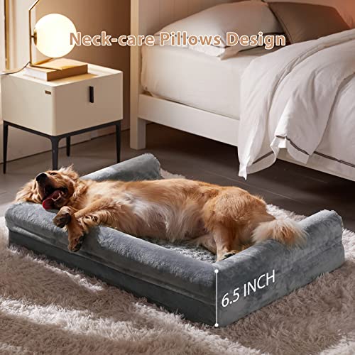51pntxrcvgl.jpg Large Dog Beds for Orthopedic Support and Comfort | Waterproof Couch Dog Bed for Medium to Large Breeds | Removable