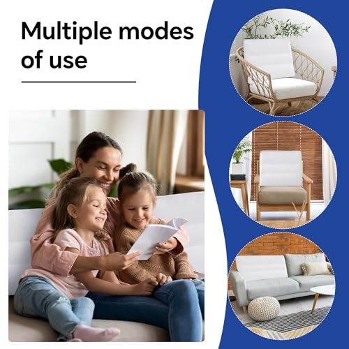 51qew2c4isl 2.jpg HOMBYS Shredded Memory Foam Couch Back Cushion Replacement for Sofa & Couch, Luminary Support Pillow, Removable Back Pil