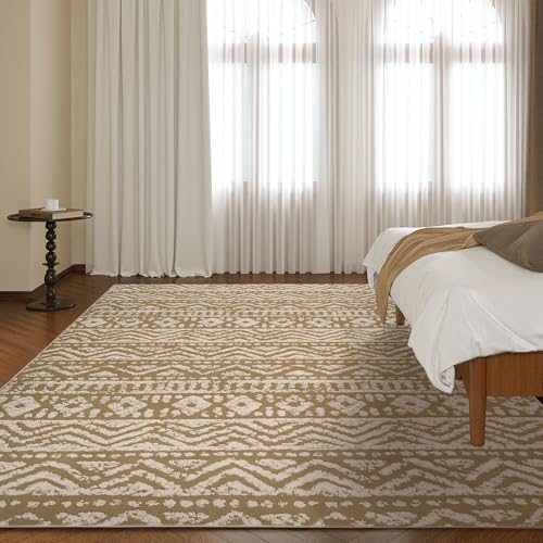 51qoev2jell 1.jpg HOMBYS Moroccan Shag Area Rug - Modern Plush Non-Shedding for Living Room and Bedroom, Thick Soft Transitional Carpet, 5