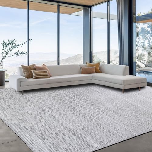 51r bm2jc0l 1.jpg HOMBYS 9x12 ft Modern Ombre Area Rug for Living Room & Bedroom - Tonal Chic Large Floor Carpet for High Traffic Areas -