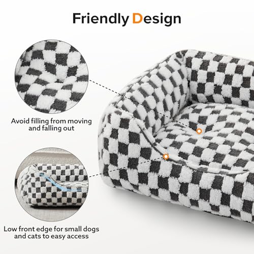 51rcqkiyfll.jpg JOEJOY Medium and Small Dog Bed - Orthopedic Sofa Bed for Puppies, Grey JOEJOY Medium and Small Dog Bed - Anti-Slip Plus