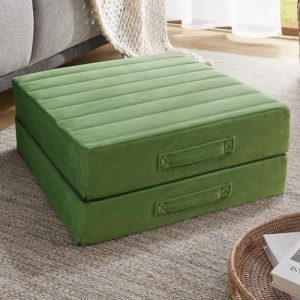 Codi Thick Replacement Couch Cushions 2 Sets for Sofa Chair - High Density Foam, Washable Covers, Green - Perfect for Me