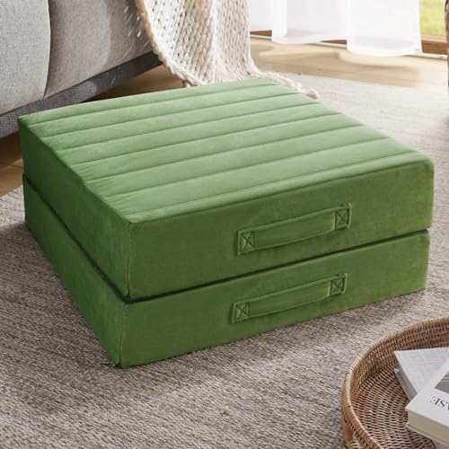 51rsdkxkzyl.jpg Codi Thick Replacement Couch Cushions 2 Sets for Sofa Chair - High Density Foam, Washable Covers, Green - Perfect for Me