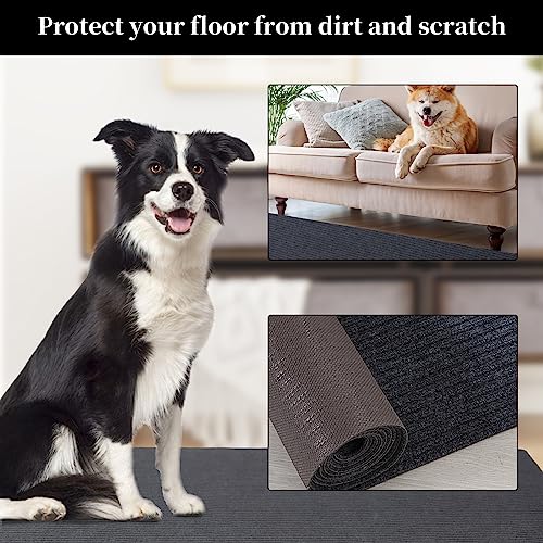 51suqcmrr l 1.jpg HOMBYS Non-Slip Kitchen Entryway Runner Rug - Dark Grey, Indoor/Outdoor 3x6 ft | HOMBYS Hallway Area Rug - Dark Grey