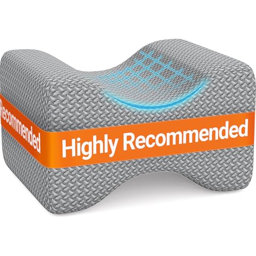 51sn7pmltyl 1.jpg BlissTrends Memory Foam Knee Pillow for Side Sleepers: Promotes Blood Circulation, Aligns Spine, Relieves Sciatica and J