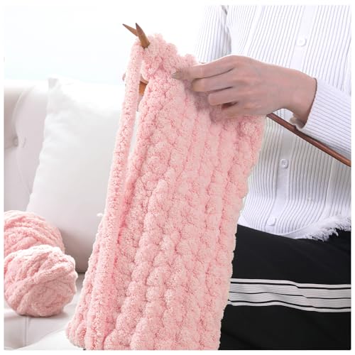 51snjpwcbvl.jpg MABOZOO 8 Pack Super Bulky Chenille Yarn for Hand Knitting and Crocheting