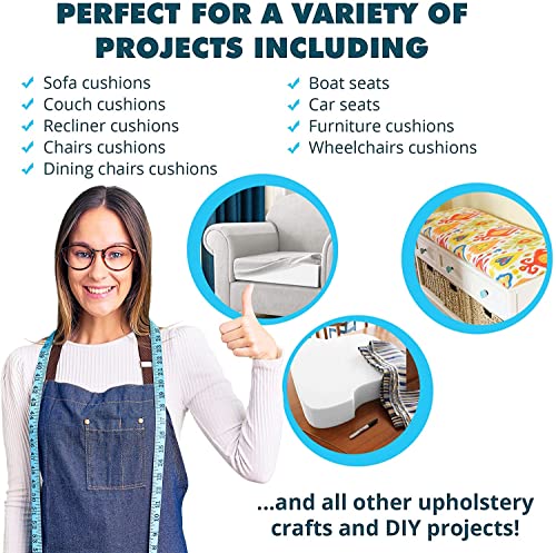 51t0hui71cl 2.jpg Foamma High Density Upholstery Foam Padding for Chair and Couch Cushion Repair, Thick Custom Pillow Replacement, and Cra