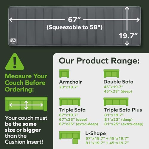 51uuz6vysil.jpg BEN'SHOME® Premium Couch Cushion Support for Sagging Seats | Heavy-Duty Wood Non-Slip Sofa Support | BEN'SHOME® | A
