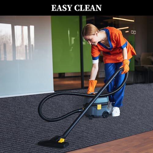 51uwwvhc71l 1.jpg HOMBYS Non-Slip Kitchen Entryway Runner Rug - Dark Grey, Indoor/Outdoor 3x6 ft | HOMBYS Hallway Area Rug - Dark Grey