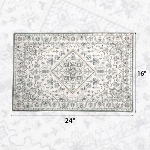 51uffflnpl 1.jpg Boho Bathroom Rugs for Non Slip & Washable Bath Mat | Traditional Tribal Design Small Bath Mat for Sink Shower | Lu