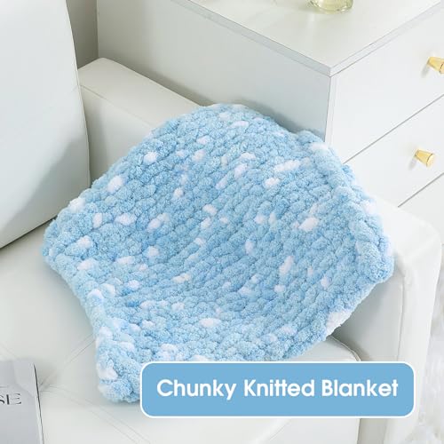51uqmcbxirl.jpg MABOZOO Thick Chunky Yarn for Hand & Arm Knitting | Super Bulky Big Soft Pluffy Chunky Blanket Yarn for Crocheting 3