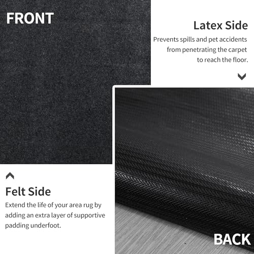 51vkol 6tl 1.jpg HOMBYS 100% Waterproof Non-Slip Rug Pad 8x10 for Oversized Area Rug | Non Skid Carpet Pads for All Floors and Finish