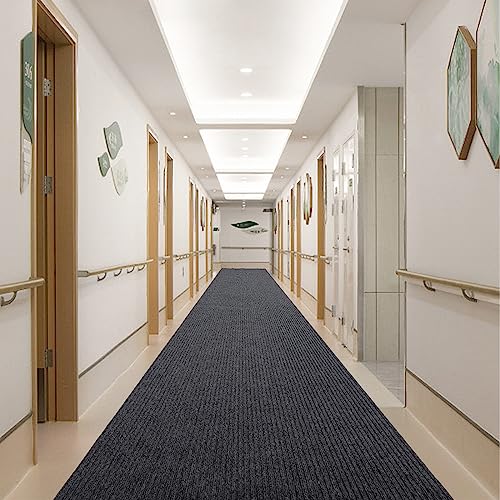 51yz0znxll 1.jpg HOMBYS Non-Slip Kitchen Entryway Runner Rug - Dark Grey, Indoor/Outdoor 3x6 ft | HOMBYS Hallway Area Rug - Dark Grey