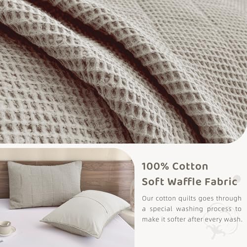 51yjlusiuvl.jpg Sanracie Oversized King Bedspread 100% Cotton Waffle Weave Quilt for All Seasons | Sanracie Oversized King Bedspread