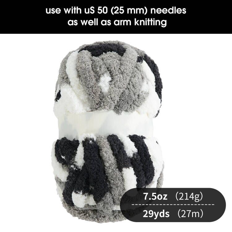 51zo3nxq06l 1.jpg HOMBYS Super Bulky Large Soft Fluffy Tie Dye Plush Fuzzy Chenille Yarn for Crocheting/Hand Knitting | HOMBYS Thick M
