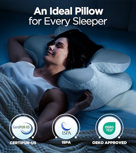 51zwoyay8kl.jpg Osteo Enjoy Non-Temperature Affected Memory Foam Sleeping Cervical Neck Pillow for Side Sleepers | Osteo Enjoy Q-max