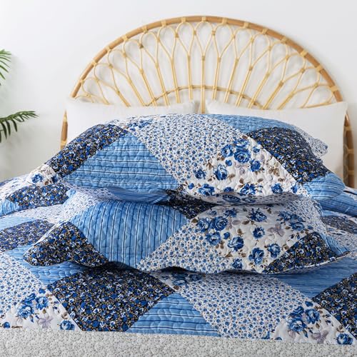 61 pc yjxql 1.jpg HoneiLife California King Quilt Blue HoneiLife All Season Use Extra Large Quilt Blue HoneiLife Reversible Coverlet Micro