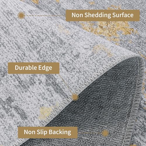 616sx3s6wbl 2.jpg HOMBYS Modern Area Rug for Living Room & Bedroom - Large Boho Floor Carpet with Non-Slip Backing - Abstract Home Deco, N