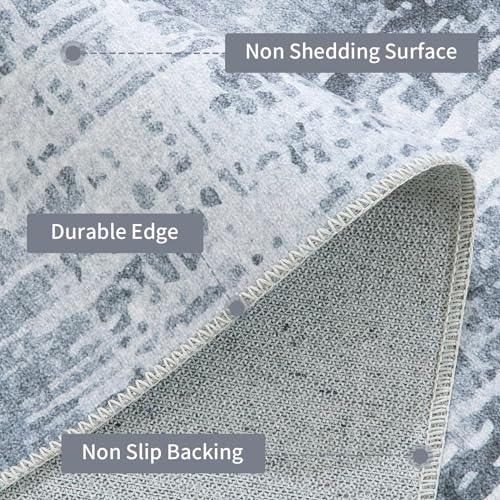 61fgu8hqpl.jpg HOMBYS 10x14 ft Modern Abstract Area Rug - Large Non-Slip Boho Carpet for Living Room Bedroom | HOMBYS 10x14 ft Grey