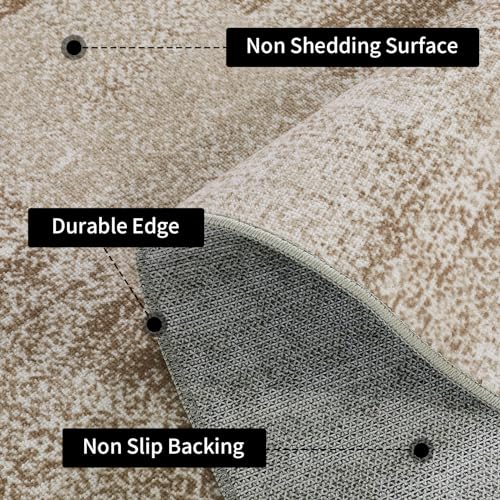 61mr3ft56l 2.jpg HOMBYS 10x14 ft Modern Patchwork Area Rug for Living Room & Bedroom, Large Boho Floor Carpet with Non-Slip Backing |