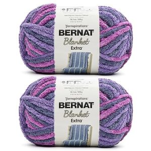 Bernat Extra Purple Sunset Yarn - 2 Pack 10.5oz - Knitting & Crochet